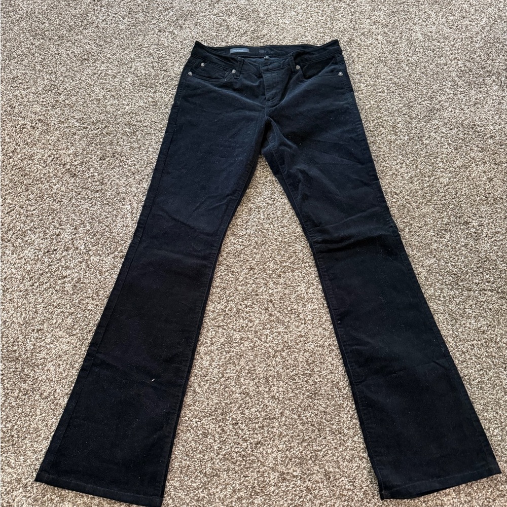 KUT from Kloth Karen baby boot cut, corduroy black.